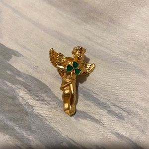 AVON gold angel clip with clove new